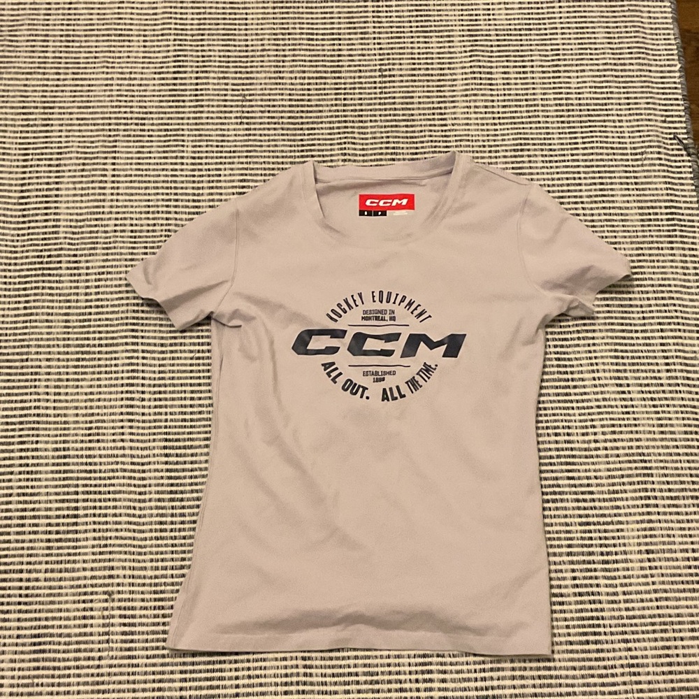 CCM Light Gray Tee with Bold Logo